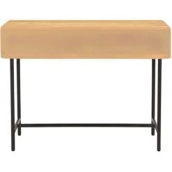 MILIBOO Console 3 Tiroirs En Manguier Massif Et Métal Noir L100 JUNO-MORISSON - Bois Clair / Noir -France MILIBOO Soldes 2022 44051630 4