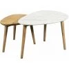 MILIBOO Tables Basses Gigognes Marbre Blanc Et Manguier (lot De 2) EVY - Naturel -France MILIBOO Soldes 2022 44365236 1