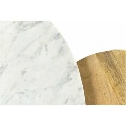 MILIBOO Tables Basses Gigognes Marbre Blanc Et Manguier (lot De 2) EVY - Naturel -France MILIBOO Soldes 2022 44365236 4