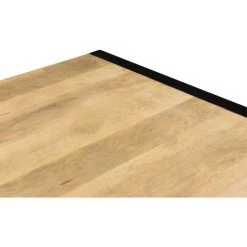 MILIBOO Table à Manger En Manguier Massif Et Métal Noir Rectangulaire L175 Cm BERGEN - Naturel -France MILIBOO Soldes 2022 44365251 4