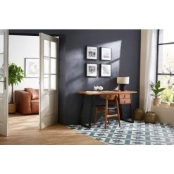 MILIBOO Bureau En Acacia Massif Et Métal Noir Avec Tiroirs L140 Cm GINGER - Naturel -France MILIBOO Soldes 2022 44365264 5