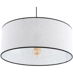 MILIBOO Suspension En Lin Blanc Et Rabane D50 Cm TRAVES - Blanc -France MILIBOO Soldes 2022 45093105 3