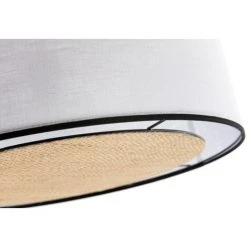 MILIBOO Suspension En Lin Blanc Et Rabane D50 Cm TRAVES - Blanc -France MILIBOO Soldes 2022 45093105 4