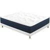 MILIBOO Lit 140 X 200 Cm Avec Sommier Tapissier Et Matelas Mémoire De Forme BENJI - Blanc Mat -France MILIBOO Soldes 2022 45703326 1