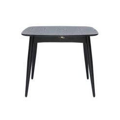 MILIBOO Table à Manger Design Extensible Noire L90-130 Cm Carrée NORDECO - Noir