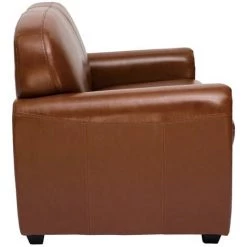 MILIBOO Canapé Cuir 2 Places Vintage Marron CLUB - Marron -France MILIBOO Soldes 2022 46359894 3