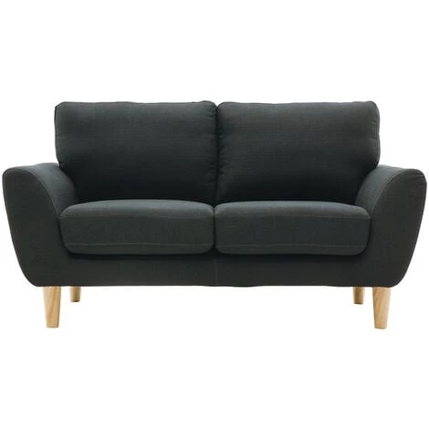 MILIBOO Canapé Scandinave 2 Places Tissu Gris Foncé ALICE - Gris Foncé 3 MILIBOO Canapé Scandinave 2 Places Tissu Gris Foncé ALICE - Gris Foncé