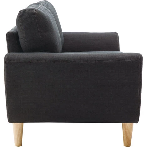 MILIBOO Canapé Scandinave 2 Places Tissu Gris Foncé ALICE - Gris Foncé 5 MILIBOO Canapé Scandinave 2 Places Tissu Gris Foncé ALICE - Gris Foncé – Image 3