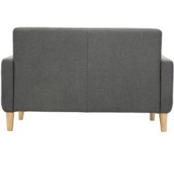 MILIBOO Canapé Scandinave 2 Places En Tissu Gris Foncé LUNA - Gris Foncé -France MILIBOO Soldes 2022 46450154 4