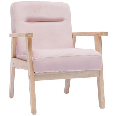 MILIBOO Fauteuil Enfant Scandinave En Tissu Velours Rose BABY ABYSS - Rose Tendre Velours 4 MILIBOO Fauteuil Enfant Scandinave En Tissu Velours Rose BABY ABYSS - Rose Tendre Velours – Image 2