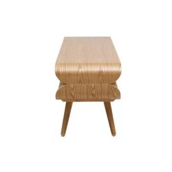 MILIBOO Meuble TV Scandinave Avec Rangements Bois Clair L132 Cm TAKLA - Frêne -France MILIBOO Soldes 2022 46525828 3