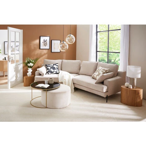 MILIBOO Pouf Rond En Velours Côtelé Jaune D70 Cm LOUIS - Jaune Velours 5 MILIBOO Pouf Rond En Velours Côtelé Jaune D70 Cm LOUIS - Jaune Velours – Image 3