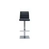 MILIBOO Tabouret De Bar Design Noir Et Inox Brossé NENY - Noir