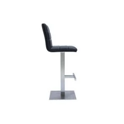 MILIBOO Tabouret De Bar Design Noir Et Inox Brossé NENY - Noir -France MILIBOO Soldes 2022 46974993 3