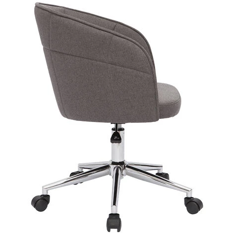 MILIBOO Fauteuil De Bureau Tissu Gris Foncé JOLLY - Gris Foncé 5 MILIBOO Fauteuil De Bureau Tissu Gris Foncé JOLLY - Gris Foncé – Image 3