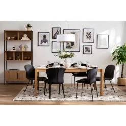 MILIBOO Chaise Design Effet Velours Gris Et Métal Noir ARCADE - Gris Foncé Velours -France MILIBOO Soldes 2022 47908402 5