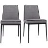 MILIBOO Chaises Design En Tissu Effet Velours Gris (lot De 2) LONDON - Gris Foncé Velours 1 MILIBOO Chaises Design En Tissu Effet Velours Gris (lot De 2) LONDON - Gris Foncé Velours -France MILIBOO Soldes 2022 47908404 1