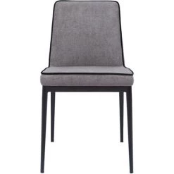 MILIBOO Chaises Design En Tissu Effet Velours Gris (lot De 2) LONDON - Gris Foncé Velours -France MILIBOO Soldes 2022 47908404 2