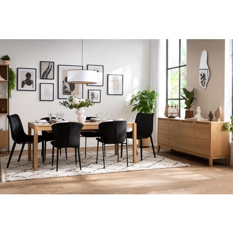 MILIBOO Chaises Design En Tissu Velours Noir Et Métal (lot De 2) BLAZE - Noir Velours 7 MILIBOO Chaises Design En Tissu Velours Noir Et Métal (lot De 2) BLAZE - Noir Velours – Image 5