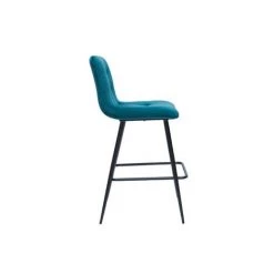 MILIBOO Tabourets De Bar Design En Tissu Velours Bleu Pétrole Et Métal H65 Cm (lot De 2) ESCAPE - Bleu Pétrole Velours 9 MILIBOO Tabourets De Bar Design En Tissu Velours Bleu Pétrole Et Métal H65 Cm (lot De 2) ESCAPE - Bleu Pétrole Velours -France MILIBOO Soldes 2022 47908415 4