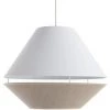 MILIBOO Suspension Design Lin Naturel Et Blanc D40 Cm KUPPEL - Blanc -France MILIBOO Soldes 2022 48131237 1