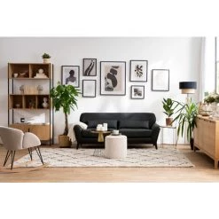 MILIBOO Rocking Chair Design Effet Velours Gris RHAPSODY - Gris Velours -France MILIBOO Soldes 2022 48190622 5