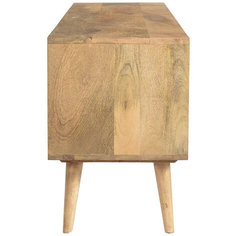 MILIBOO Meuble TV Manguier Massif 160 Cm NIKITA - Naturel 5 MILIBOO Meuble TV Manguier Massif 160 Cm NIKITA - Naturel – Image 3