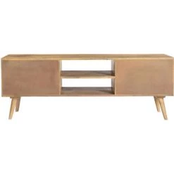 MILIBOO Meuble TV Manguier Massif 160 Cm NIKITA - Naturel 9 MILIBOO Meuble TV Manguier Massif 160 Cm NIKITA - Naturel -France MILIBOO Soldes 2022 48913051 4