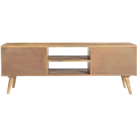 MILIBOO Meuble TV Manguier Massif 160 Cm NIKITA - Naturel 6 MILIBOO Meuble TV Manguier Massif 160 Cm NIKITA - Naturel – Image 4