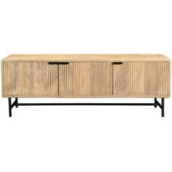 MILIBOO Meuble TV Manguier Et Métal L145 Cm JUNO-MORISSON - Naturel