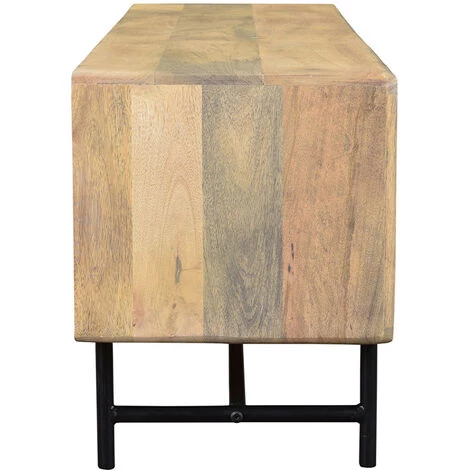 MILIBOO Meuble TV Manguier Et Métal L145 Cm JUNO-MORISSON - Naturel 6 MILIBOO Meuble TV Manguier Et Métal L145 Cm JUNO-MORISSON - Naturel – Image 4