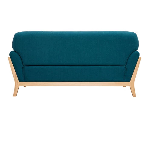 MILIBOO Canapé Scandinave 2 Places Bleu Canard Pieds Bois YOKO - Bleu Canard 6 MILIBOO Canapé Scandinave 2 Places Bleu Canard Pieds Bois YOKO - Bleu Canard – Image 4
