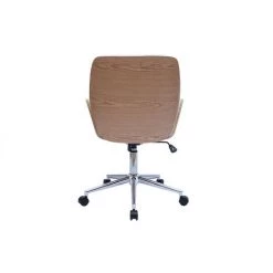 MILIBOO Chaise De Bureau Pivotante Blanc Et Bois Clair MARLOW - Bois Clair / Blanc -France MILIBOO Soldes 2022 49898052 4