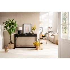 MILIBOO Console Design Avec 3 Tiroirs Noir Et Doré L115 Cm AVIDAN - Bois Clair / Noir -France MILIBOO Soldes 2022 50085735 5