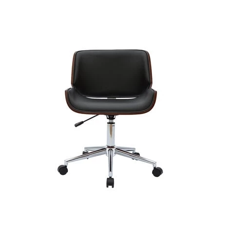 MILIBOO Chaise De Bureau Noir Et Bois Foncé RUBBENS - Noyer / Noir 3 MILIBOO Chaise De Bureau Noir Et Bois Foncé RUBBENS - Noyer / Noir