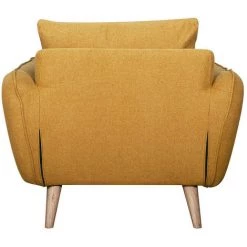 MILIBOO Fauteuil Scandinave Jaune Cumin Et Bois CREEP - Jaune -France MILIBOO Soldes 2022 50295060 3