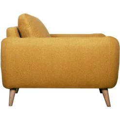 MILIBOO Fauteuil Scandinave Jaune Cumin Et Bois CREEP - Jaune -France MILIBOO Soldes 2022 50295060 4