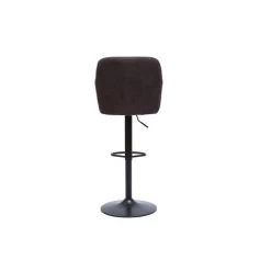 MILIBOO Tabourets De Bar Réglables Tissu Effet Velours Gris Foncé Et Métal (lot De 2) AMIKA - Gris Foncé Velours -France MILIBOO Soldes 2022 50483386 4