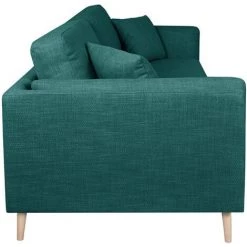 MILIBOO Canapé Design 3 Places En Tissu Bleu Paon VOGUE - Bleu Pétrole -France MILIBOO Soldes 2022 50840832 3