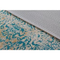 MILIBOO Tapis Motif Abstrait écru Et Bleu 160 X 230 Cm AZUR - Bleu Turquoise -France MILIBOO Soldes 2022 50840834 4