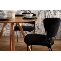 MILIBOO Chaises En Velours Et Métal Gris Foncé (lot De 2) FELIZ - Gris Foncé Velours -France MILIBOO Soldes 2022 51012165 5