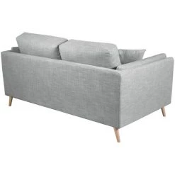 MILIBOO Canapé Design 2 Places En Tissu Gris Clair VOGUE - Gris Clair -France MILIBOO Soldes 2022 51181294 4