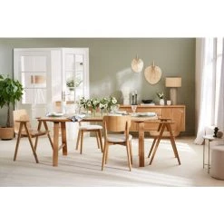 MILIBOO Fauteuil De Table Finition Noyer OLYA - Noyer -France MILIBOO Soldes 2022 51253998 5