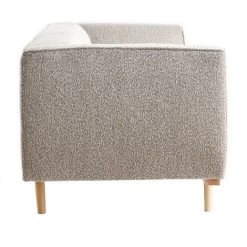 MILIBOO Canapé 3-4 Places Scandinave En Tissu Effet Laine Bouclée Taupe MORRIS - Taupe -France MILIBOO Soldes 2022 51500953 3