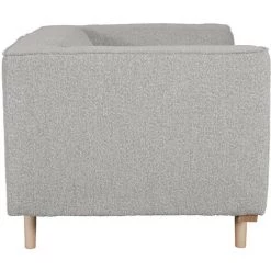 MILIBOO Fauteuil Scandinave En Tissu Effet Laine Bouclée Taupe MORRIS - Taupe -France MILIBOO Soldes 2022 51500961 3