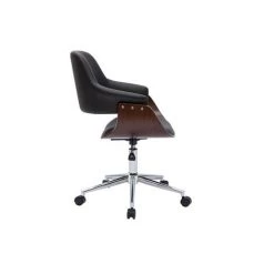 MILIBOO Chaise De Bureau Design Noir Et Bois Foncé HANSEN - Noyer / Noir 8 MILIBOO Chaise De Bureau Design Noir Et Bois Foncé HANSEN - Noyer / Noir -France MILIBOO Soldes 2022 51771020 3