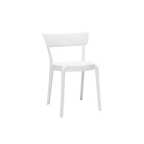 MILIBOO Chaises Plastique Blanc Empilables Intérieur/extérieur (lot De 2) RIOS - Blanc 5 MILIBOO Chaises Plastique Blanc Empilables Intérieur/extérieur (lot De 2) RIOS - Blanc – Image 3