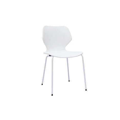 MILIBOO Chaises Design Empilables Blanches Intérieur/extérieur (lot De 2) FLIP - Blanc 5 MILIBOO Chaises Design Empilables Blanches Intérieur/extérieur (lot De 2) FLIP - Blanc – Image 3
