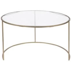 MILIBOO Tables Basses Gigognes En Métal Doré Et Verre Teinté Bleu Pétrole (lot De 2) ROXO - Bleu Pétrole -France MILIBOO Soldes 2022 52733845 4