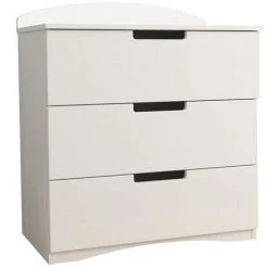 MILIBOO Commode 3 Tiroirs Blanc L81 Cm ANTONIN - Blanc